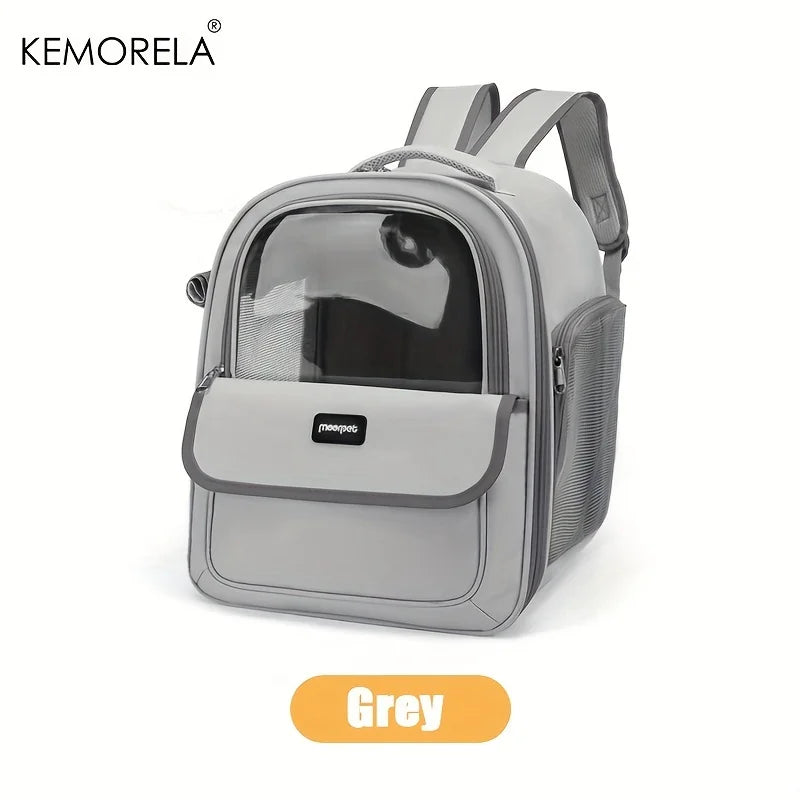 Foldable Pet Carrier Backpack – Expandable Mesh Travel Bag