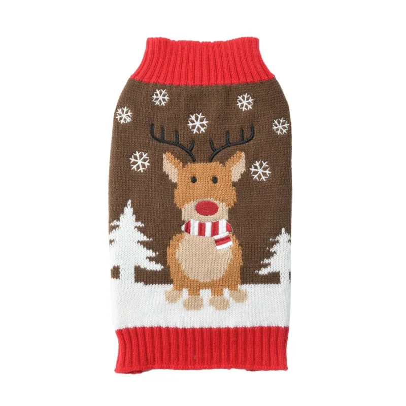 Cartoon-Strickmantel für Hunde – Warmer Winterpullover für kleine bis große Hunde