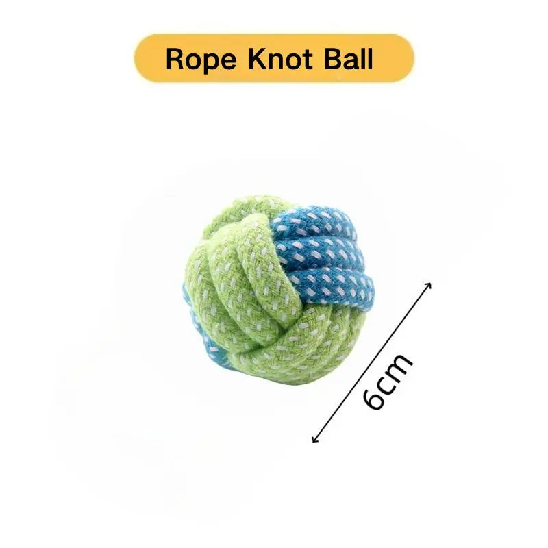 Plant-Dyed Cotton Rope Dog Chew Toy