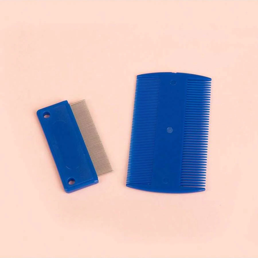Flea Comb Set – Stainless Steel Grooming Combs for Dogs & Cats