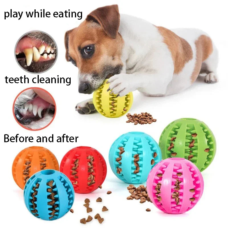 Rubber Treat Dispensing Ball for Dogs
