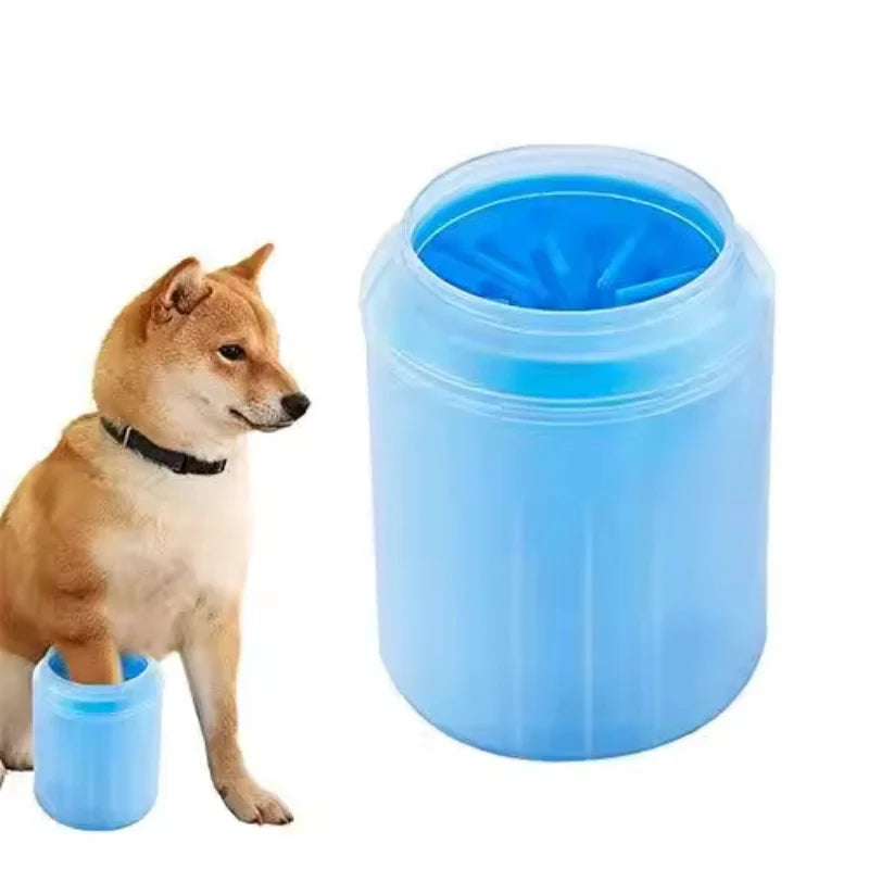 Dog Paw Cleaner Cup with Silicone Bristles