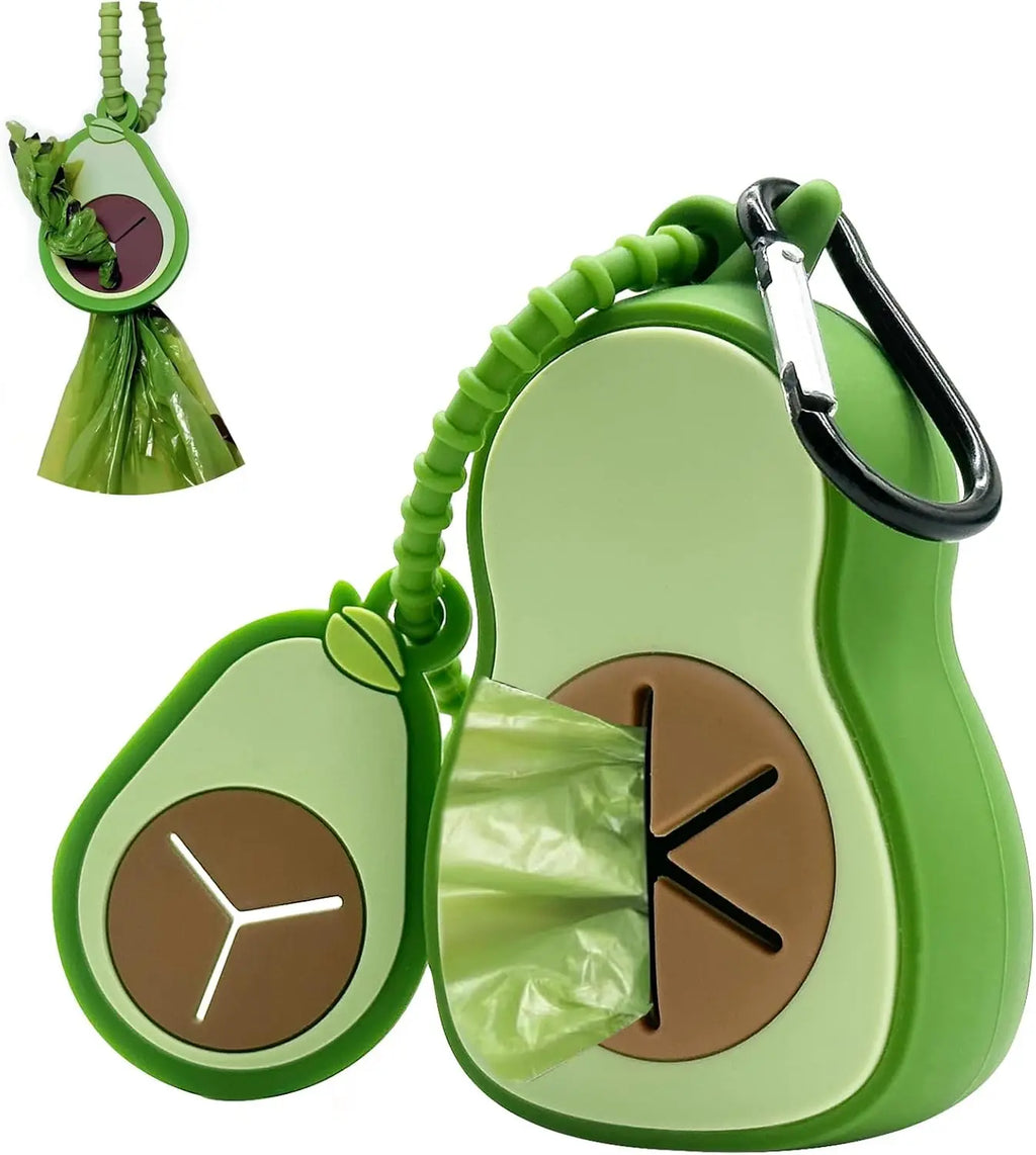 Poop Bag Holder with Compostable Bags