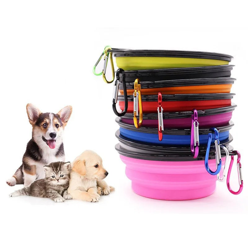 Collapsible Travel Bowl with Carabiner - 350 or 650 ml