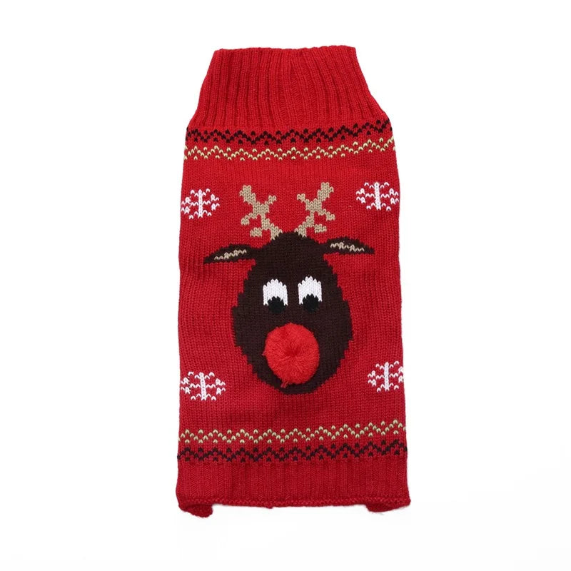 Cartoon-Strickmantel für Hunde – Warmer Winterpullover für kleine bis große Hunde