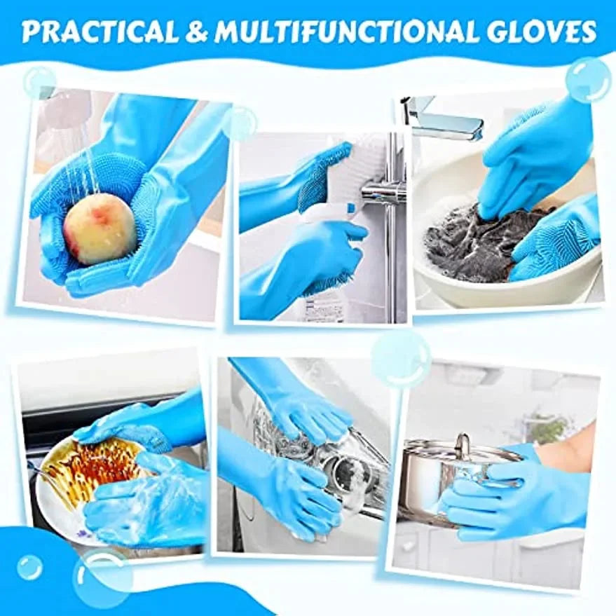 Silicone Grooming & Bathing Gloves for Pets