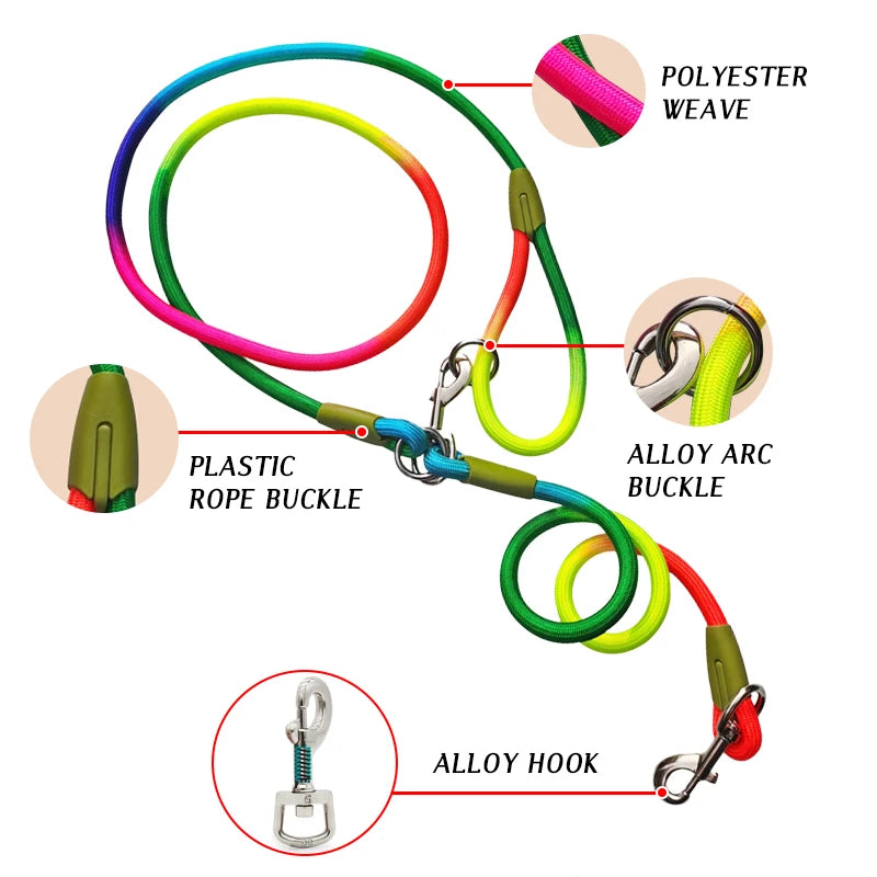 Reflective Dog Leash – Padded Handle Nylon Lead