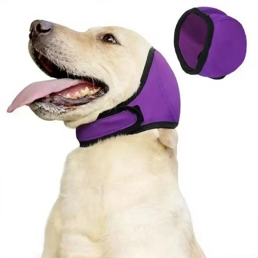 Hunde-Ohrenschützer & Snood – Weiches, verstellbares Kopfband