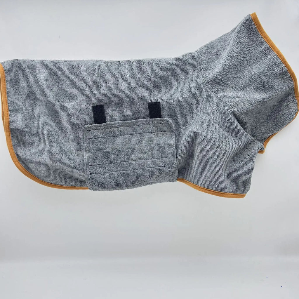 Dog Drying Robe – Absorbent Microfibre Bathrobe Towel