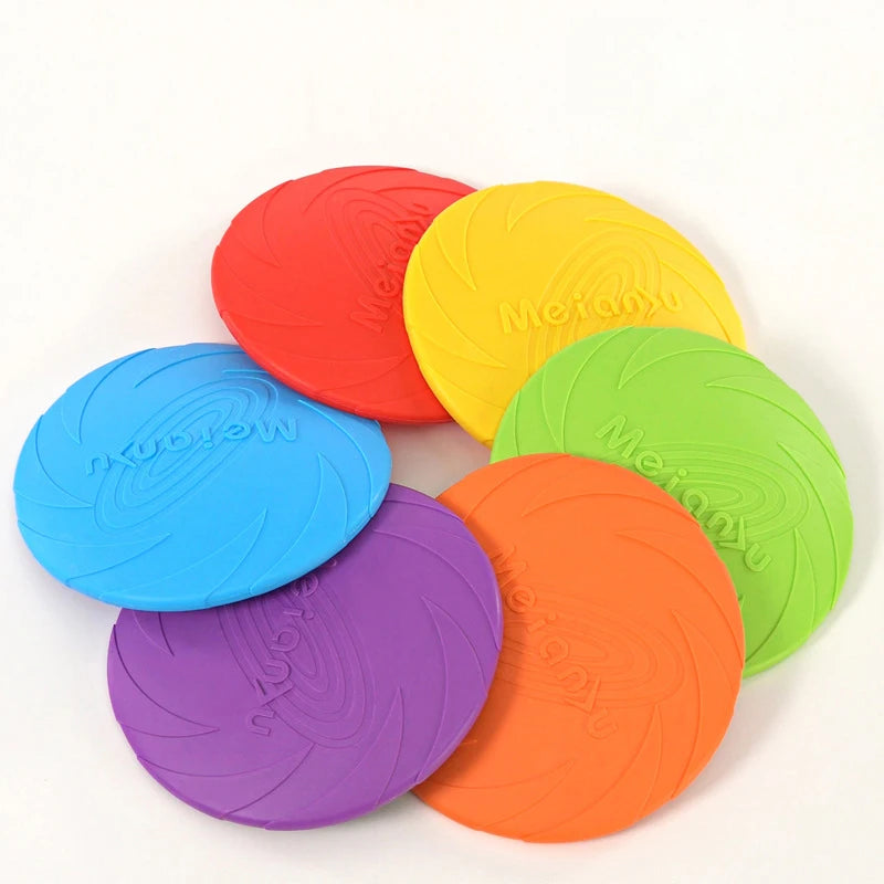Soft Flying Disc for Dogs – Durable Rubber Fetch Toy