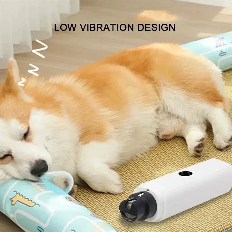 USB Rechargeable Pet Nail Grinder for Dogs & Cats