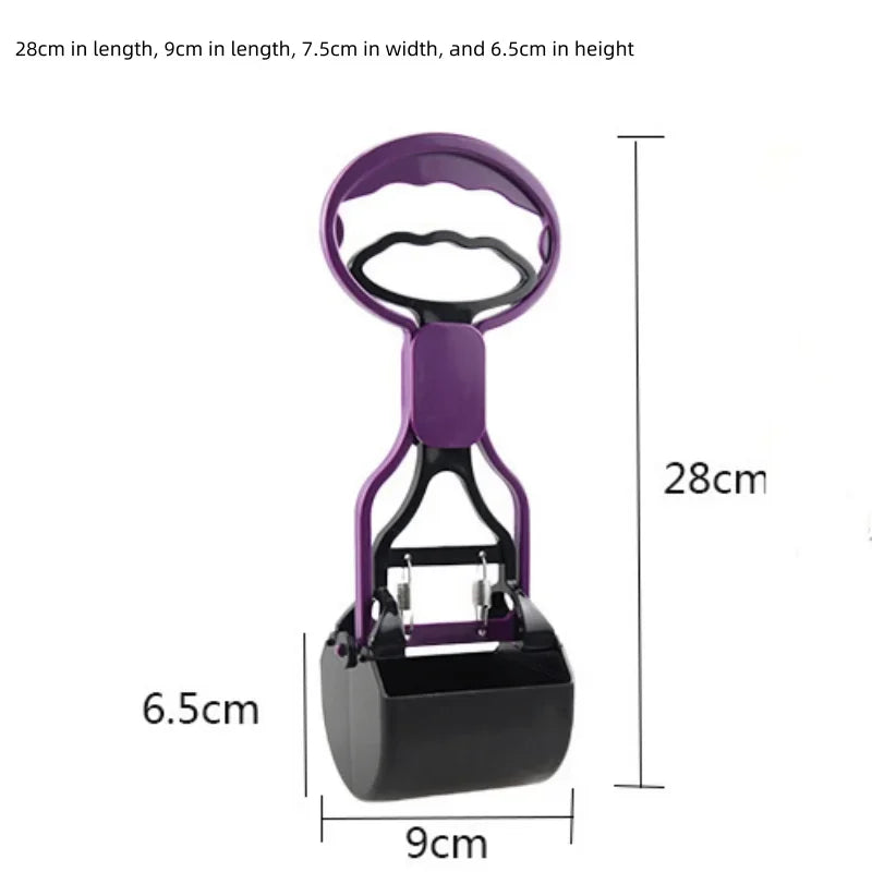 Long-Handle Poop Scooper Set with Bag Holder