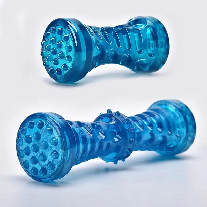 Rubber Dental Chew Bone with Squeaker