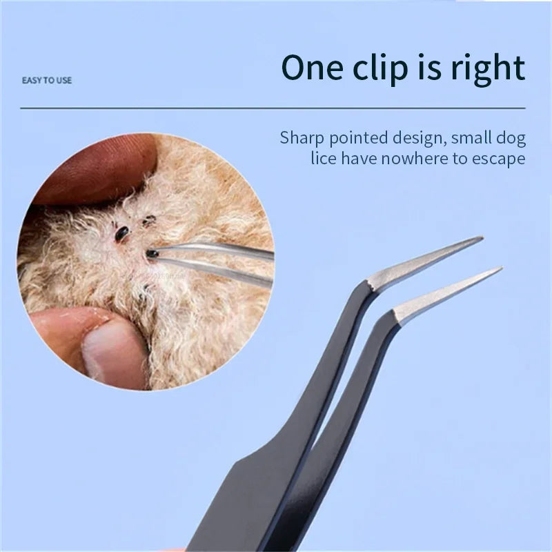 2-in-1 Tick Remover Tool with Tweezers
