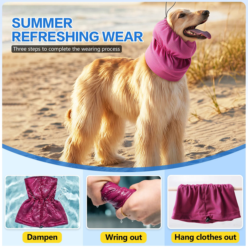 Cooling Bandana for Dogs - Evaporative Neck Wrap