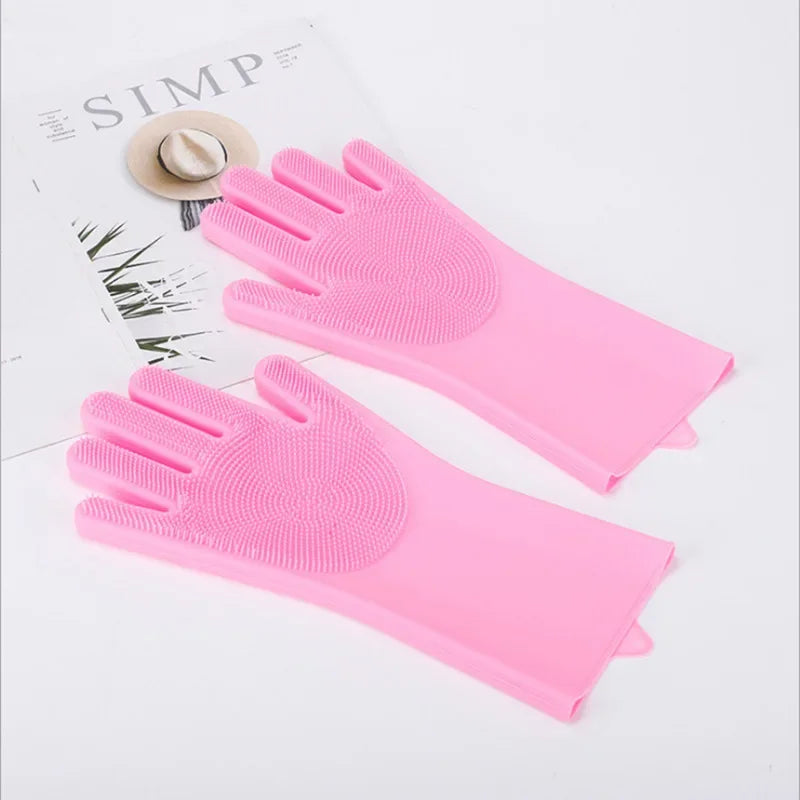 Silicone Grooming & Bathing Gloves for Pets