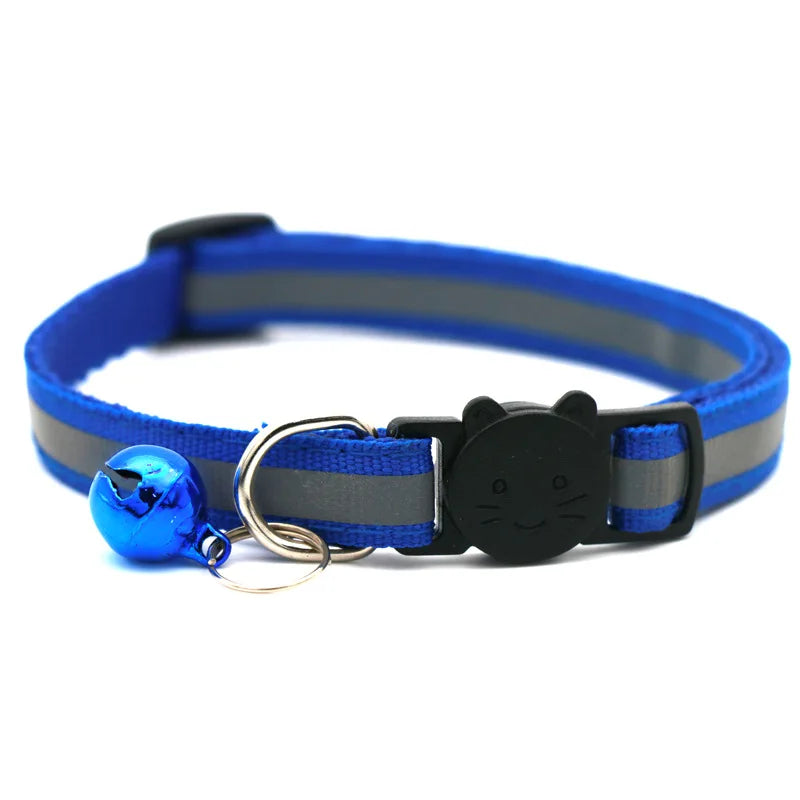 Breakaway Cat Collar with Bell - Reflective