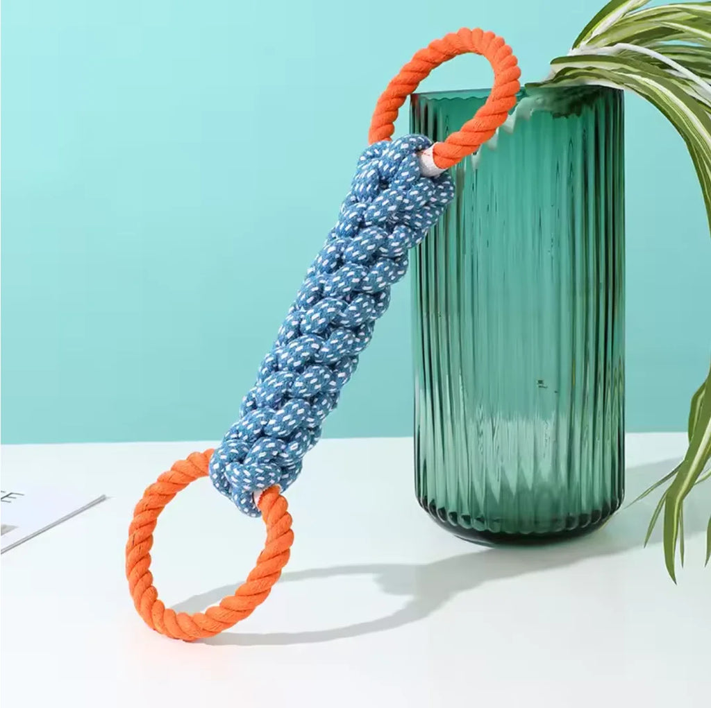 Cotton Tug Rope Toy with Handles - Medium & Large Dogs
