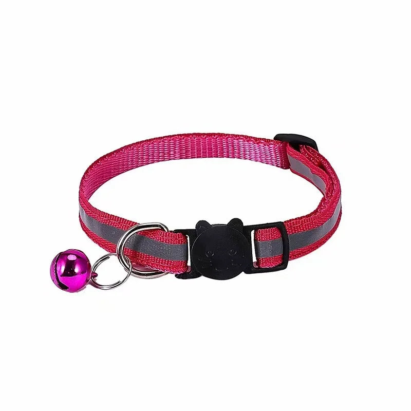Breakaway Cat Collar with Bell - Reflective