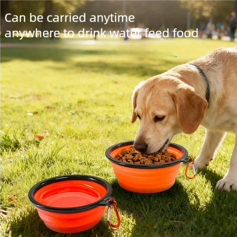 Collapsible Silicone Pet Bowl – Portable Travel Food & Water Bowl