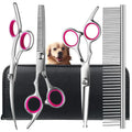 Pet Grooming Scissors Set - 4 Pieces, Round Tips