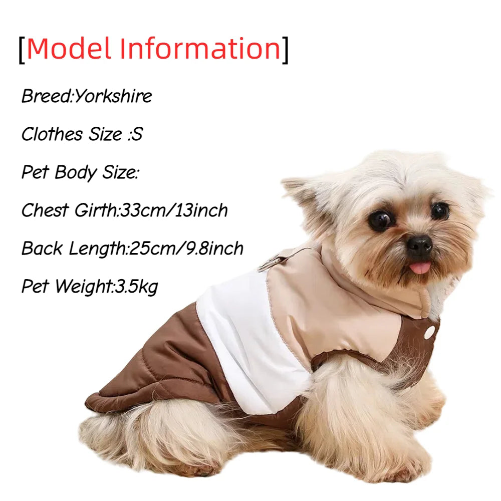 Waterproof Puppy Jacket – Fleece-Lined Coat with Lead D-Ring