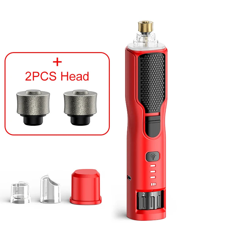 Electric Pet Nail Grinder – Quiet Rechargeable Claw Trimmer