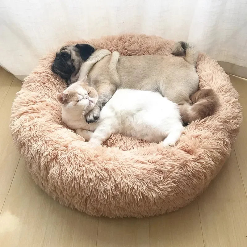 Donut Calming Bed - Plush Round Pet Bed