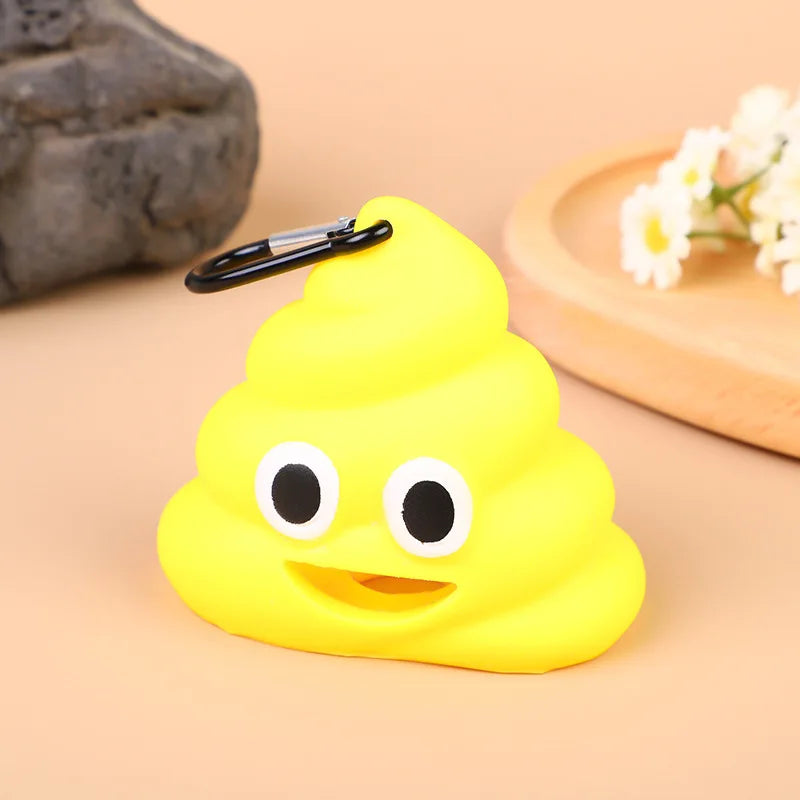 Poop Bag Dispenser with Lead Clip