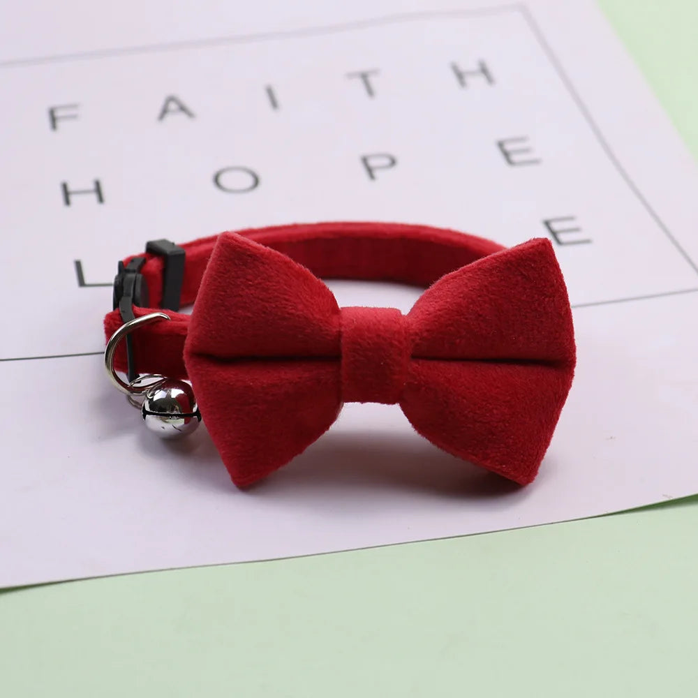 Breakaway Cat Collar with Bow Tie & Bell
