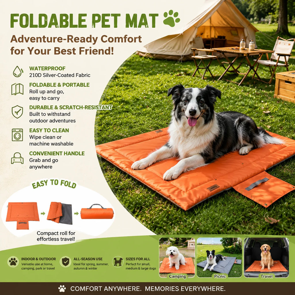 Waterproof Travel & Crate Mat - Chew Resistant