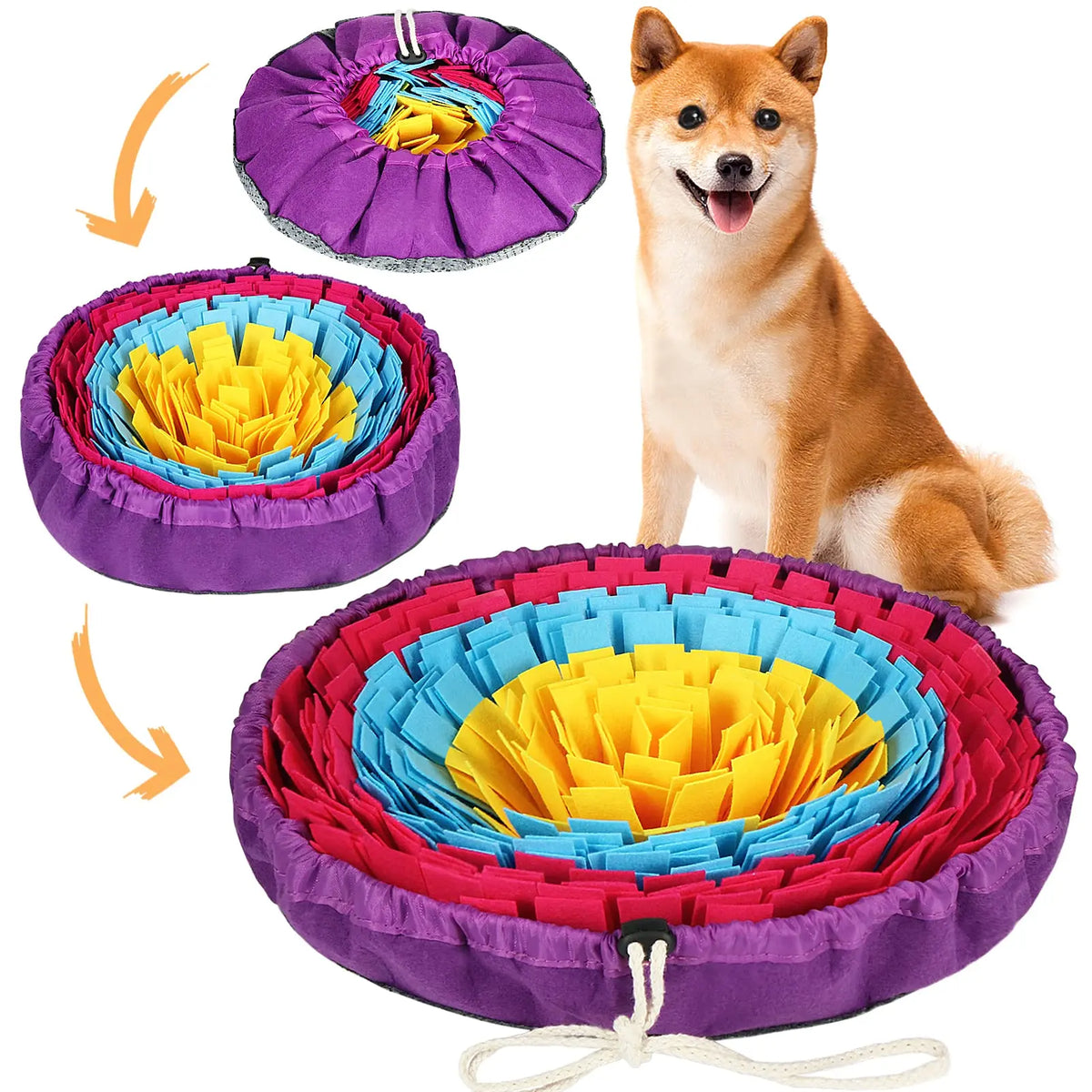 Snuffle Mat for Dogs – Slow-Feeding Nosework Mat