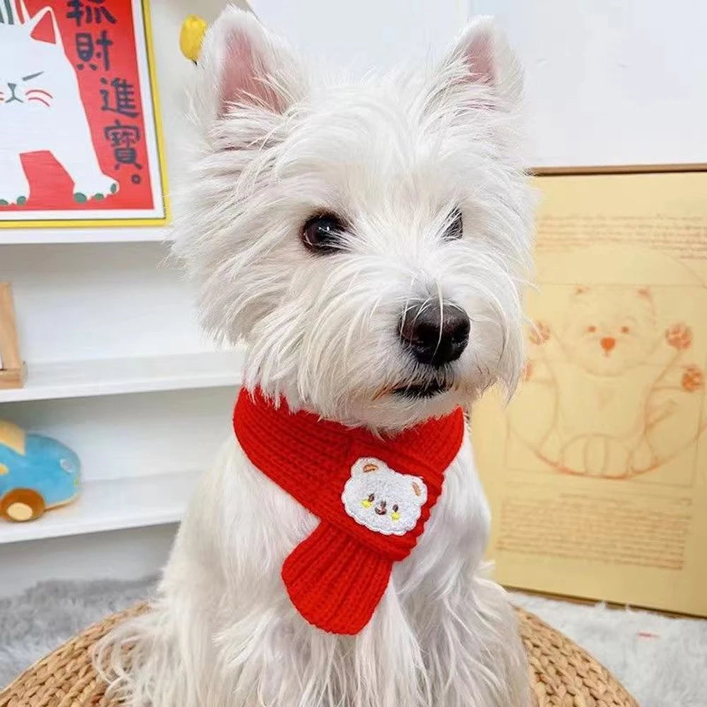 Christmas Pet Scarf – Soft Winter Neckerchief for Cats & Small Dogs