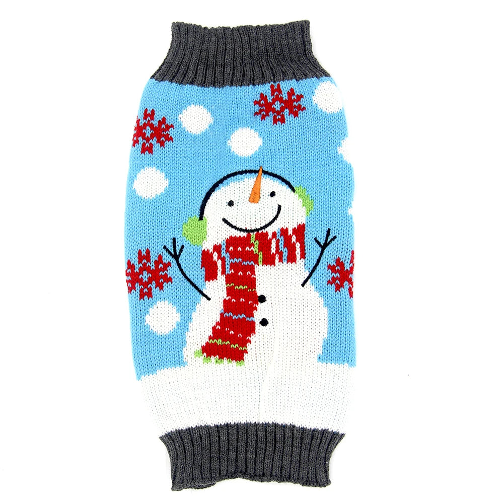Weihnachtspullover für Hunde – Gestrickter Festtags-Pulli für kleine & große Hunde