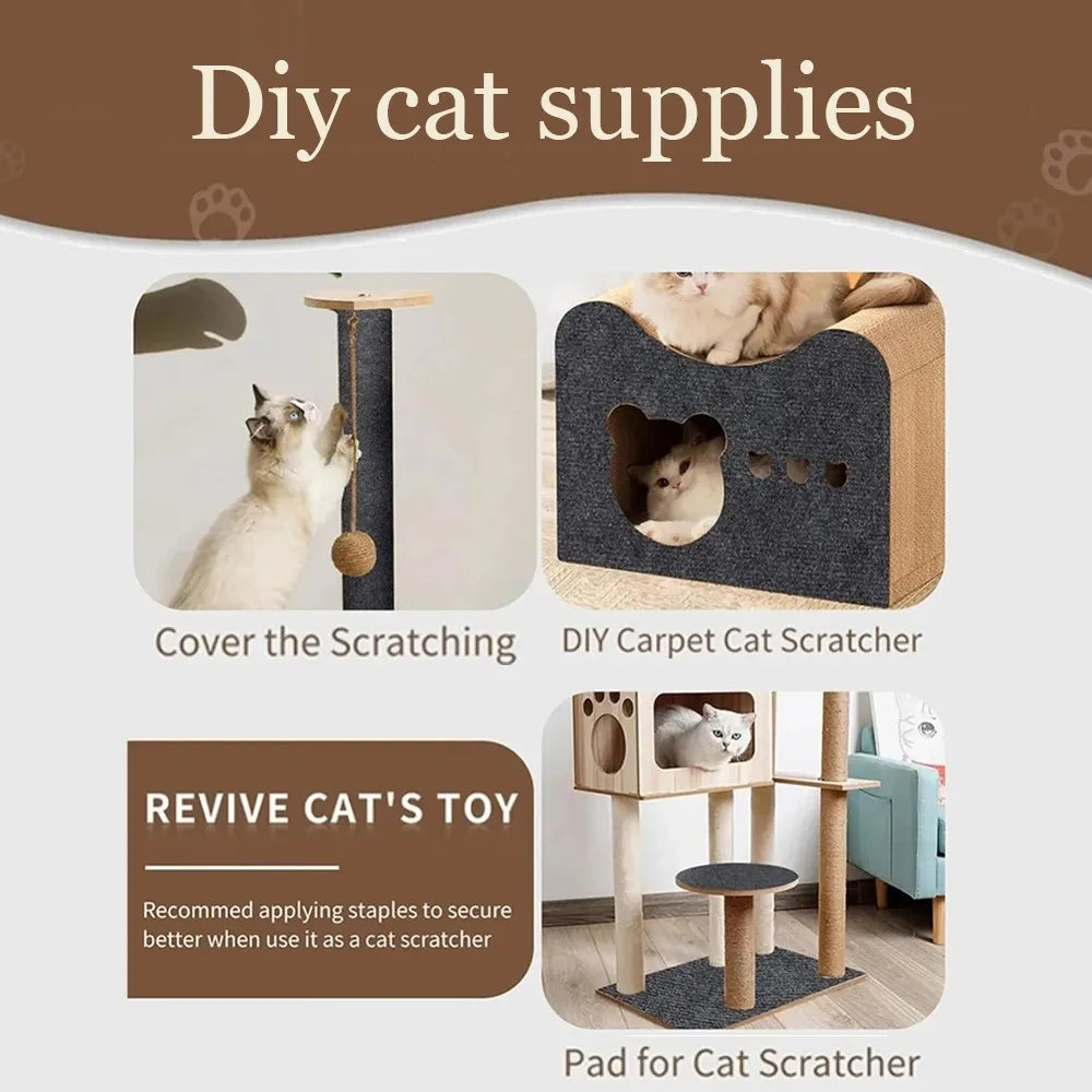 Self-Adhesive Cat Scratching Mat - Trim to Fit