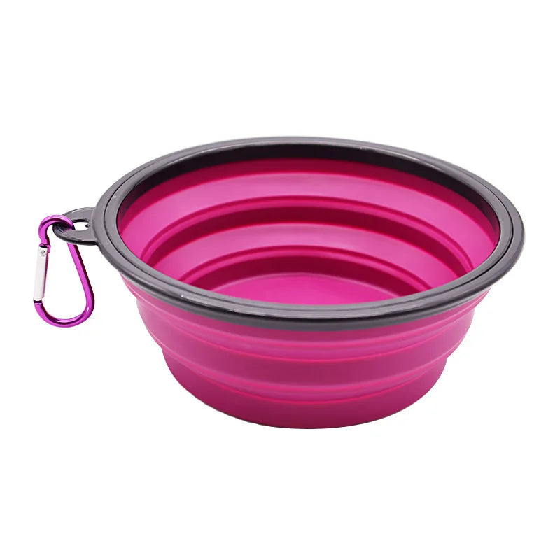 Collapsible Travel Bowl with Carabiner - 350 or 650 ml