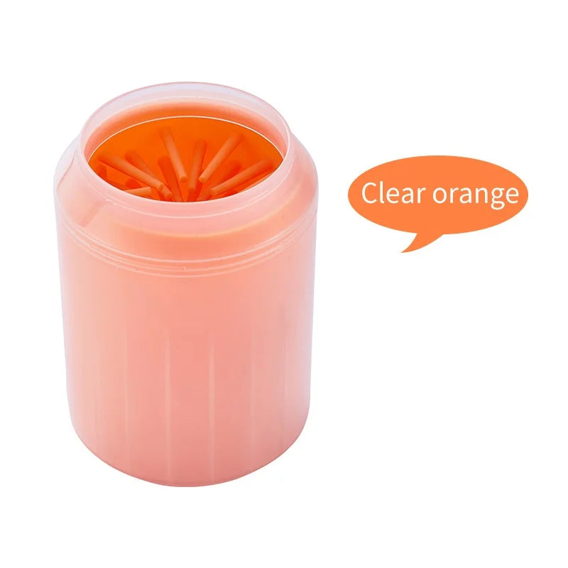 Dog Paw Cleaner Cup with Silicone Bristles