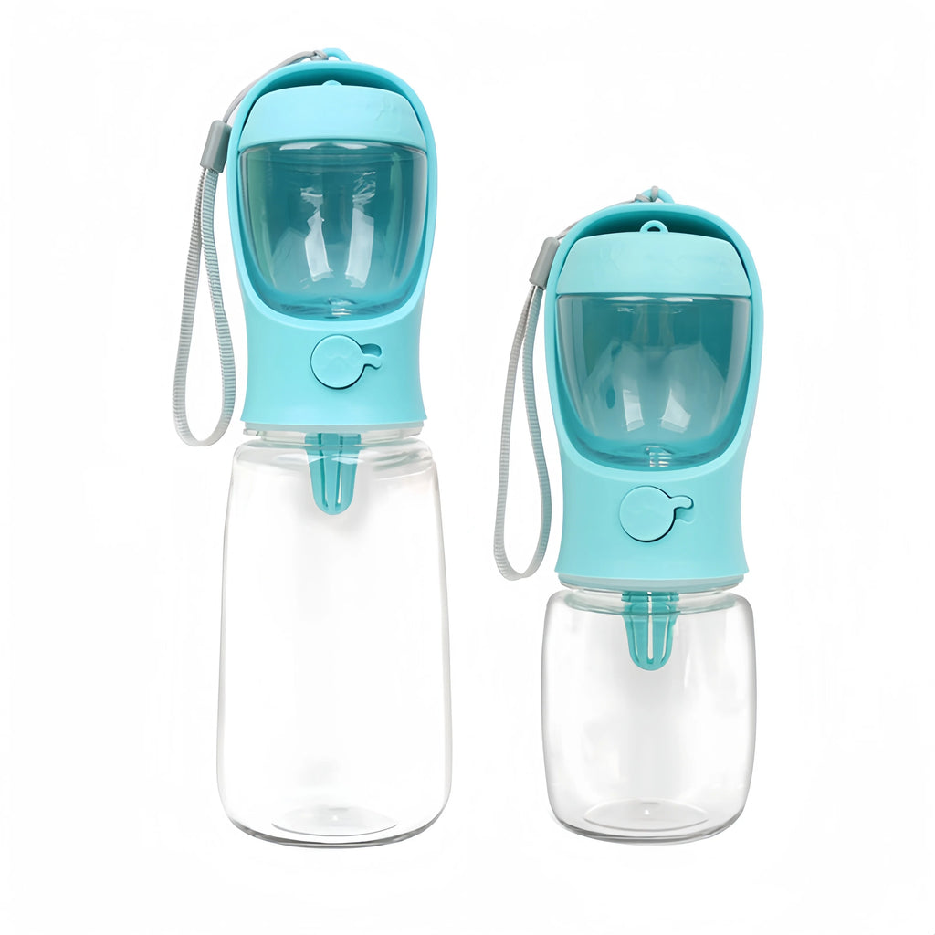 2-in-1 Travel Bottle for Dogs – Water Dispenser with Food Compartment