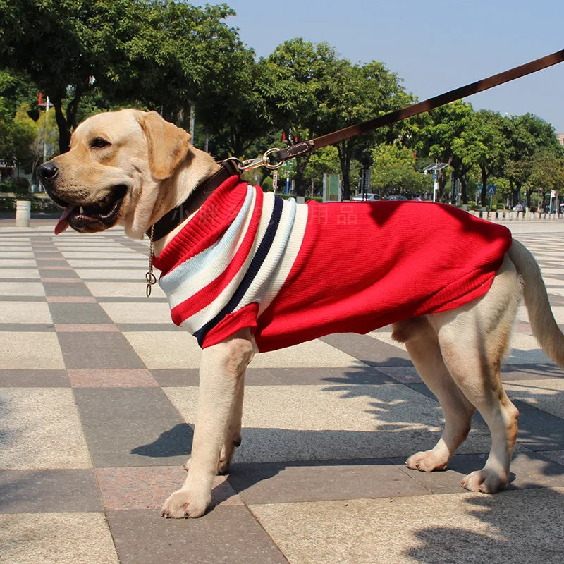 Reindeer Dog Sweater – Fair Isle Knit for Medium & Large Dogs