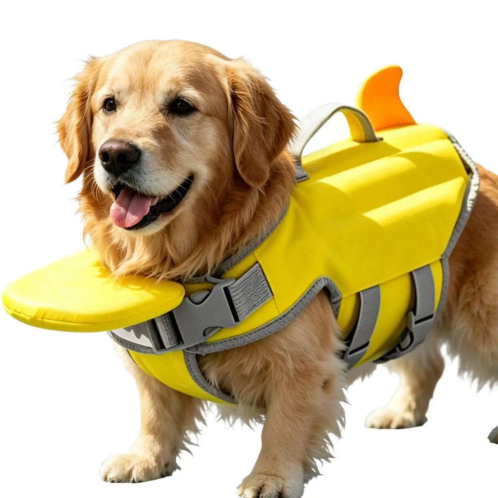 Dog Buoyancy Vest with Handle & Bright Panels