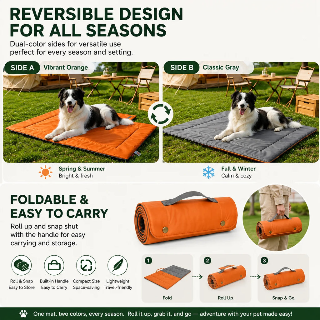 Waterproof Travel & Crate Mat - Chew Resistant
