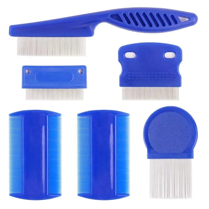 Flea Comb Set – Stainless Steel Grooming Combs for Dogs & Cats