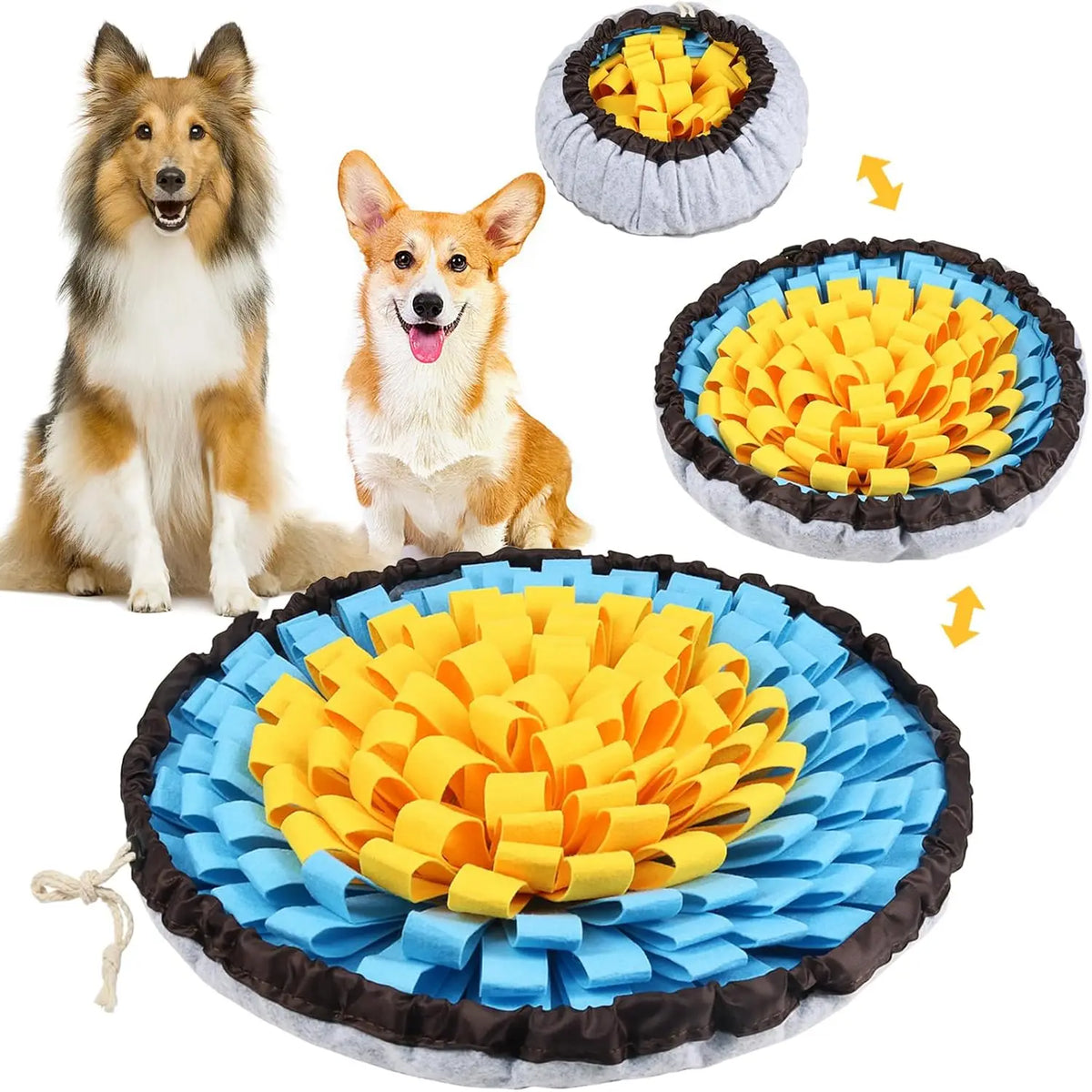 Snuffle Mat for Dogs – Slow-Feeding Nosework Mat