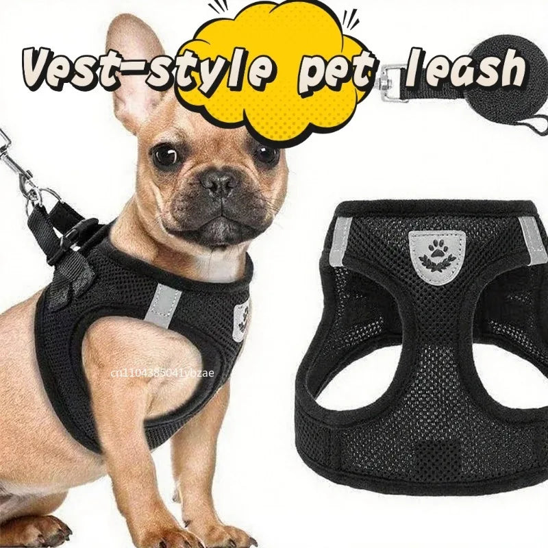 Cat Harness & Lead Set - Padded Mesh Vest