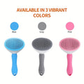 One-Click Self-Cleaning Pet Brush for Dogs & Cats