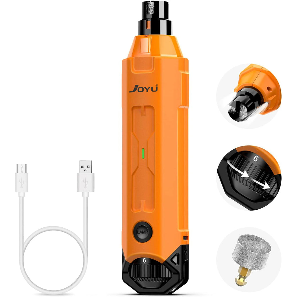 Quiet Dog Nail Grinder - 6 Speeds, Rechargeable