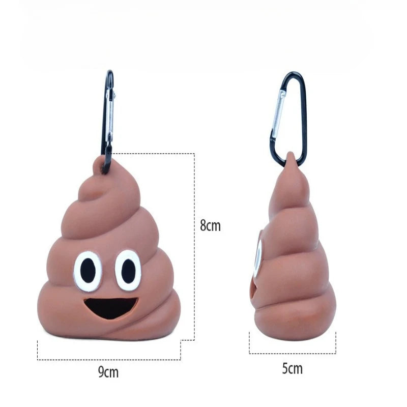 Poop Bag Dispenser with Lead Clip