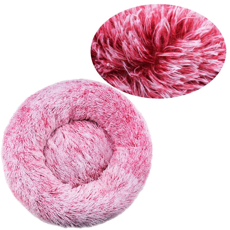 Donut Calming Bed - Plush Round Pet Bed