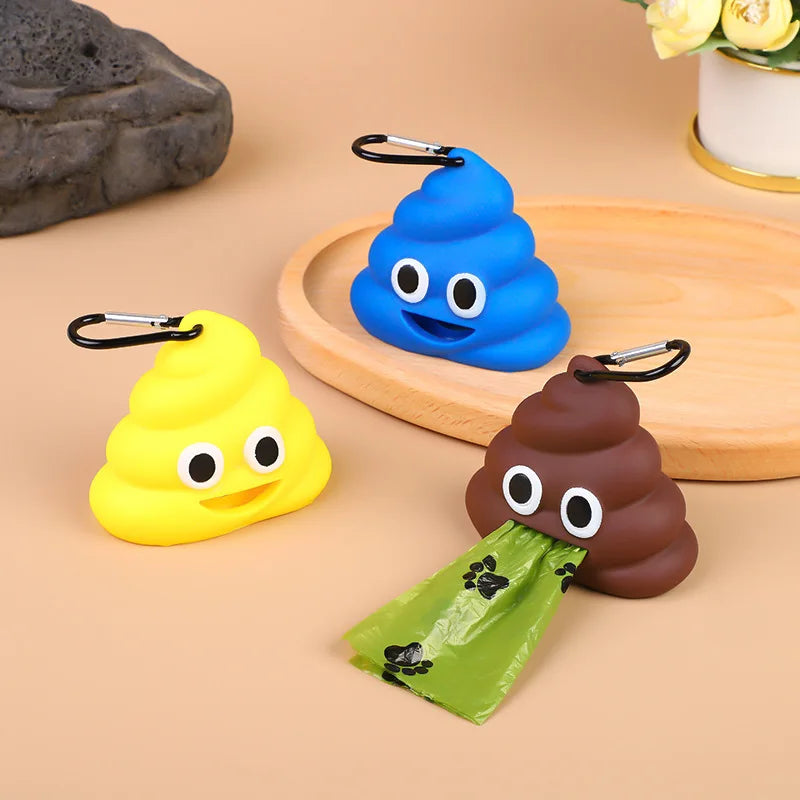 Poop Bag Dispenser with Lead Clip