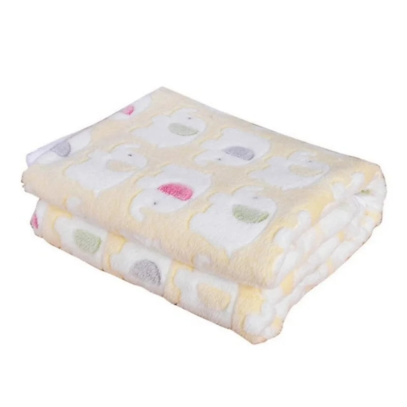 Fleece Pet Blanket - Paw Print, Three Sizes